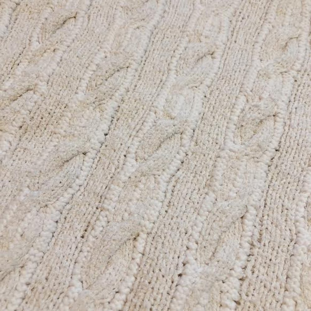 Vintage Vittadini White Knit Long-Sleeve Sweater - Picture 5 of 9